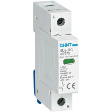 Ограничитель импульсных перенапряжений NU6-IIG 2Р In=15kA Uc=440B Im=40kA (R), фото