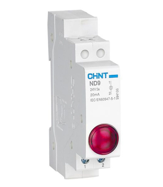 Индикатор ND9-1/r красный, AC/DC230В (LED) (R), фото