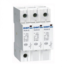 Ограничитель импульсных перенапряжений NU6-II 3Р In=15kA Uc=460B Im=40kA (R), фото