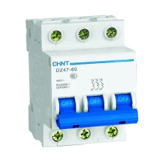 Автоматический выключатель DZ47-60 3P 6A 4.5KA х-ка B, фото