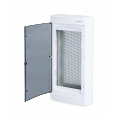 N48C IT, Щит навесной мультимедийный, 4 ряда, прозрач. дверца, IP40, фото