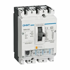 Автоматический выключатель с дифф. NM8N-250Q EN 3P 100А 70кА с A RCD1 рег. ток утечки 0,03-0,1-0,3-1А (R), фото
