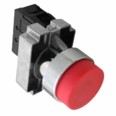 Кнопка управления NP2-BL42 без подсветки, красная, 1НЗ, IP40 (R), фото
