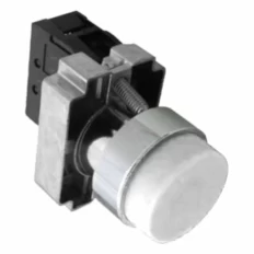 Кнопка управления NP2-BL15 без подсветки, белая, 1НО+1НЗ, IP40 (R), фото