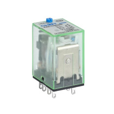 Промежуточное реле с кнопкой тестирования NJDC-17(D)/4ZS 4 конт. с инд. LED 3А AC220В (R), фото