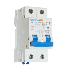 Дифференциальный автоматический выключатель NB310L 2P 32A 30mA, тип A, х-ка B, 6kA (R), фото