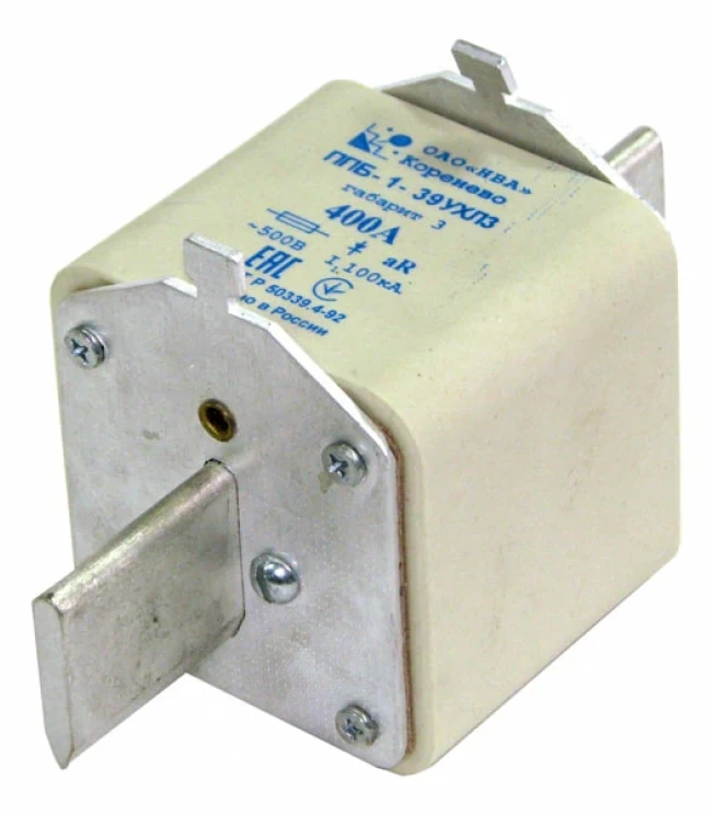 Предохранитель ППБ-1-39-3-20-500А-УХЛЗ-НВА, фото