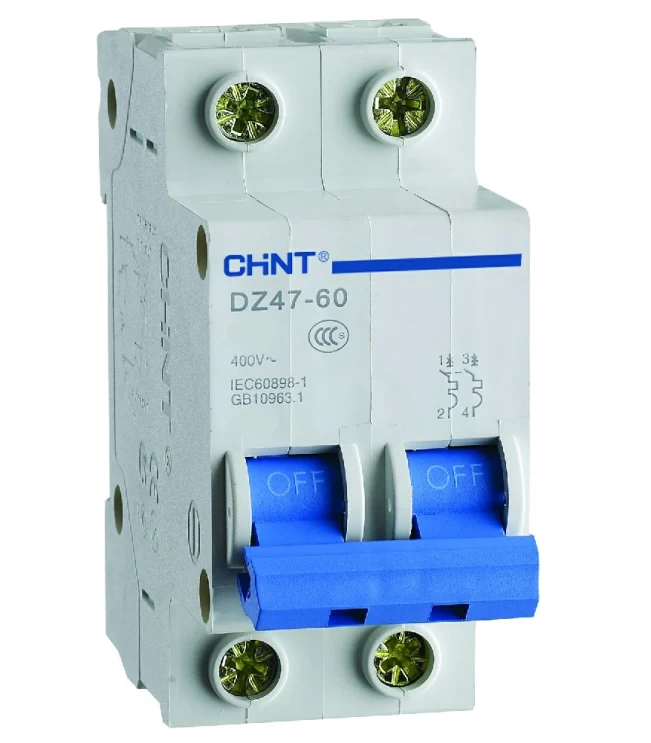Автоматический выключатель DZ47-60 2P 10A 4.5KA х-ка D, фото