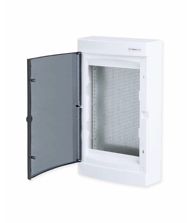 U36C IT, Щит встраиваемый мультимедийный, 3 ряда, прозрач. дверца, IP40, фото