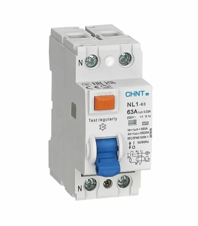 УЗО NL1-100 S  2P 80A 300mA 10kA тип AC (R), фото