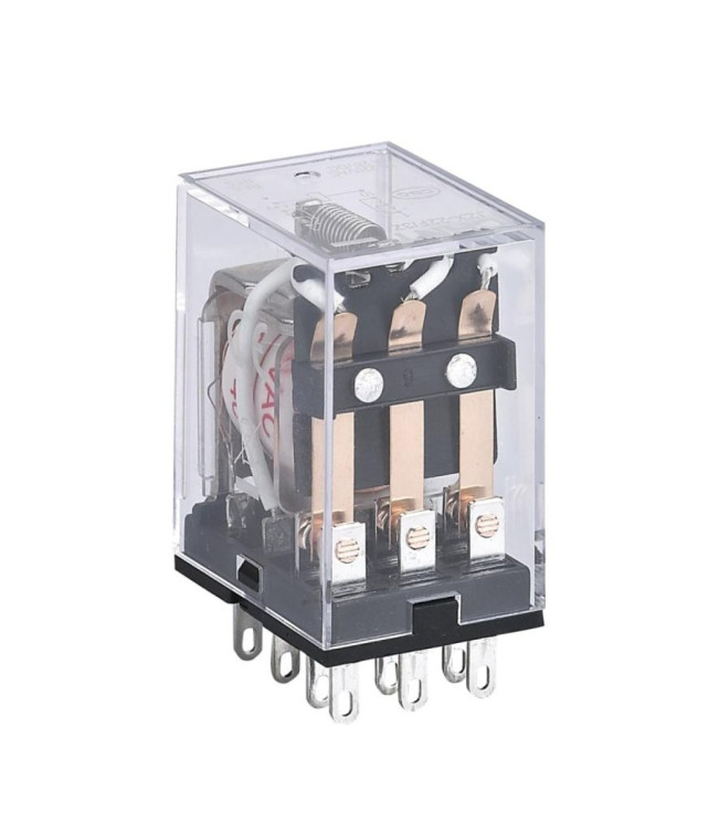 Промежуточное реле JZX-22F(D) 2 конт. с инд. LED 5А 110В AC (R), фото
