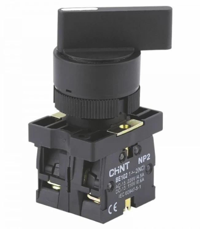 Переключатель NP2-EJ25, 2 положения фиксацией, 1НО+1НЗ, IP40 (R), фото