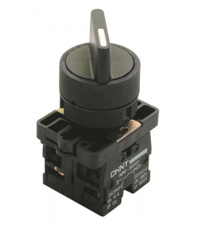 Переключатель NP2-ED23, 2 положения фиксацией, 2НО, IP40 (R), фото