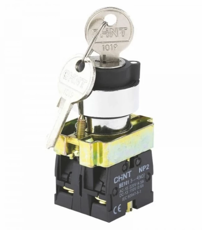 Переключатель NP2-BG34, 3 положения фиксацией, 2НЗ, IP40 (R), фото