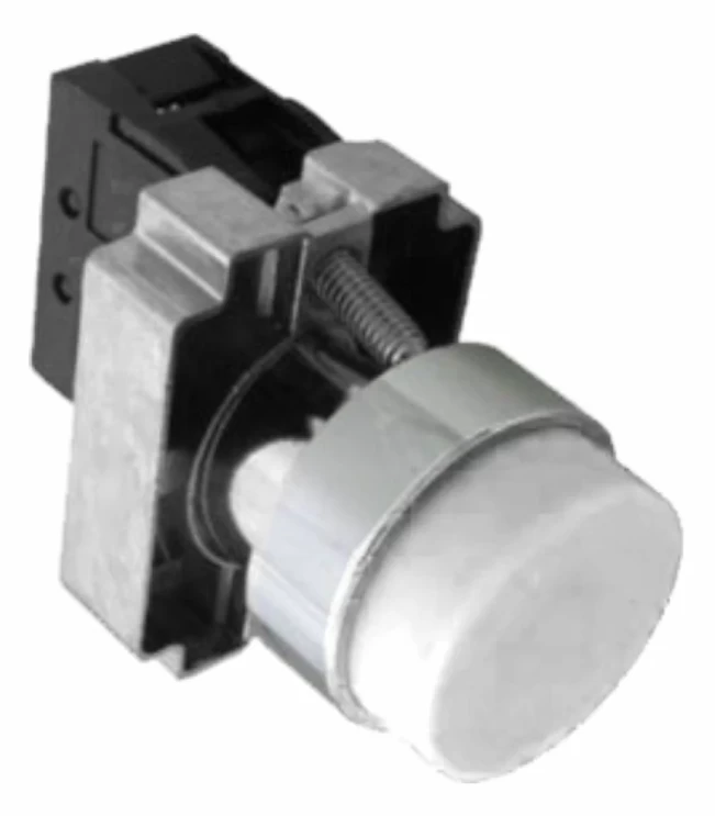 Кнопка управления NP2-BL15 без подсветки, белая, 1НО+1НЗ, IP40 (R), фото