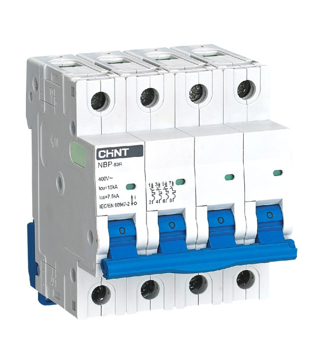 Автоматический выключатель NBP-63R 4P 3A 15кА (R), фото