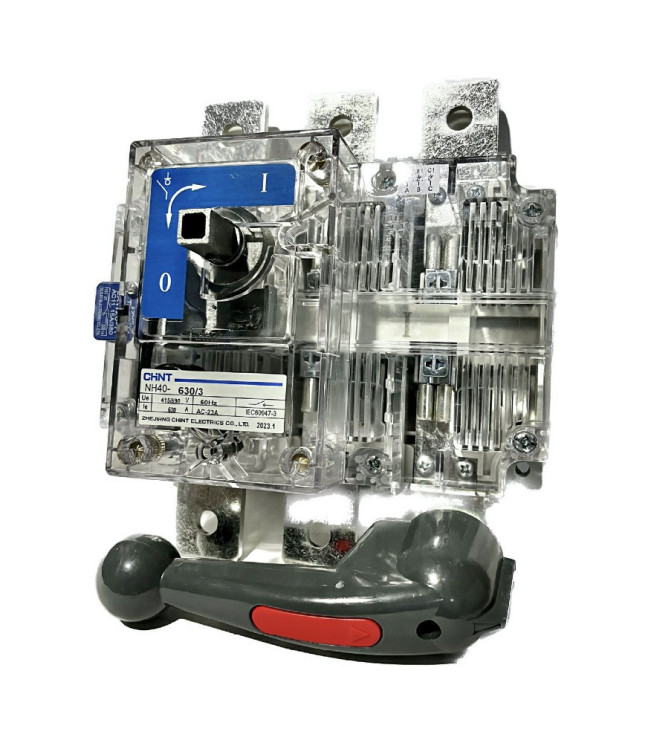 Выключатель-разъединитель NH40-630/3 ,3P ,630А, стандартная рукоятка управления, фото
