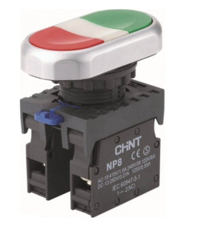 Двойная кнопка NP8-11S 1НО+1НЗ IP65 (R), фото